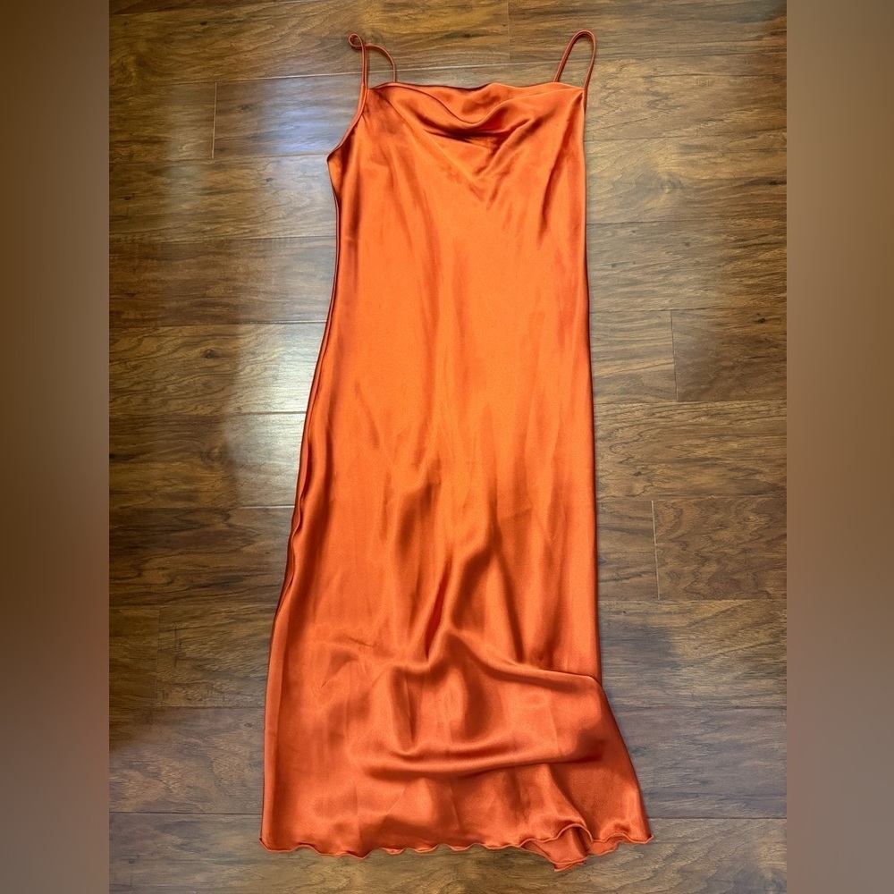 Bebe Cowl Neck Slip Dress Size S